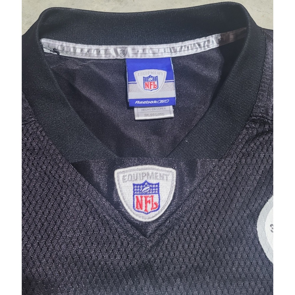 Pittsburgh Steelers Ben Roethlisberger Reebok Game Jersey #7 Size 2XL XXL Black - Picture 7 of 9
